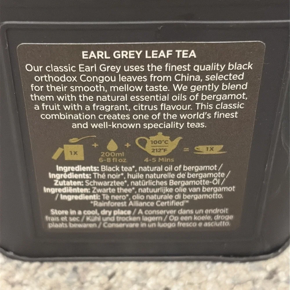 Taylors of Harrogate Earl Grey Loose Leaf 4.41 Ounce Tin Caddy Pack of 1 New